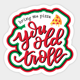 Pizza Troll Sticker